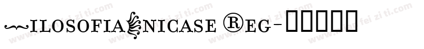 FilosofiaUnicase Reg字体转换